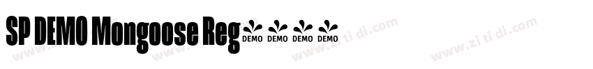 SP DEMO Mongoose Reg字体转换